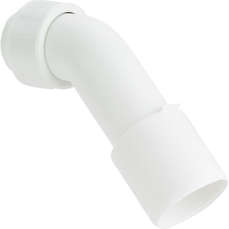 Bogen 45 Grad 6162.99 in Kunststoff weiß