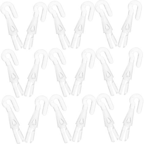 20 Pièces Accessoires pour Volets Crochets de Remplacement Matériau Flexible pour Tige de Volet Compatible avec Divers Environnements Structure Renforcée et Design Ergonomique pour (1/5)