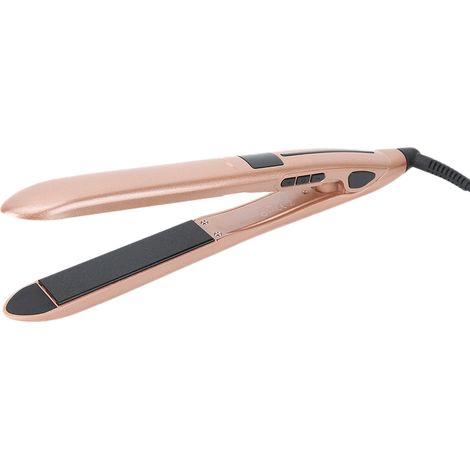 Lisseur de cheveux électrique avec écran LED et température réglable, fer à friser et lisser professionnel, outil de coiffage, prise UE 110-240V (1/5)