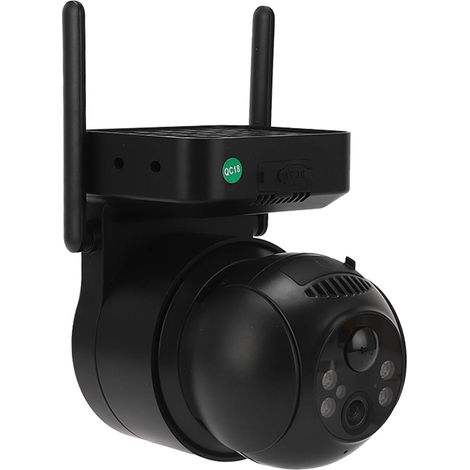 Caméra de surveillance solaire, moniteur extérieur haute définition à vision nocturne, surveillance solaire sans fil Wi-Fi alimentée par batterie. (1/5)