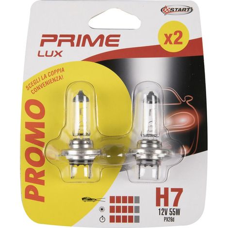 Coppia di lampadine auto alogene H7 12V 55W PX26d
