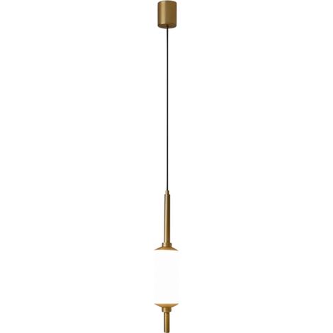 Maytoni The Sixth Sense Lampadario moderno a sospensione a globo in ottone 3000K 500lm con paralume bianco (1/5)