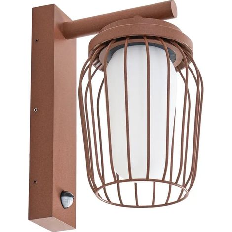 [GEBRAUCHT] B-Ware Lucande Außenleuchte Wandlampe Chandan Sensor Bewegungsmelder Ip44 Rost E27