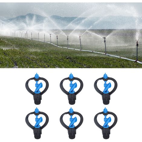 pour sprinkler automatique 360° G1/2 Thread externe en plastique - Lot de 15 pièces pour jardin, serre et arrosage agricole (1/5)