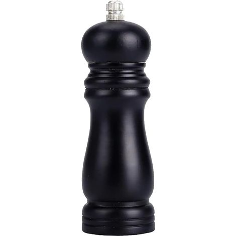 Moulin à poivre en bois - Salière rechargeable sel et épices pour (1/5)