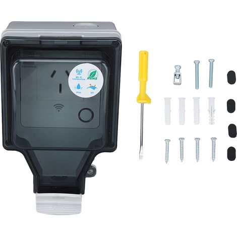 Prise intelligente WiFi type 86 IP66 extérieure étanche, prise connectée 15A AU fiche 110-250V SNW AU, contrôle via APP. (1/5)