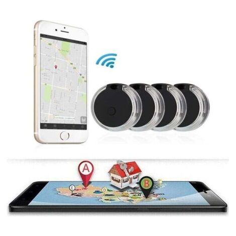 Traceur GPS Chien,Anti Perdu Collier GPS Chats Localisateur avec Alarme pour Animaux domestiques Chien(Black ,4 Pièce) (1/4)