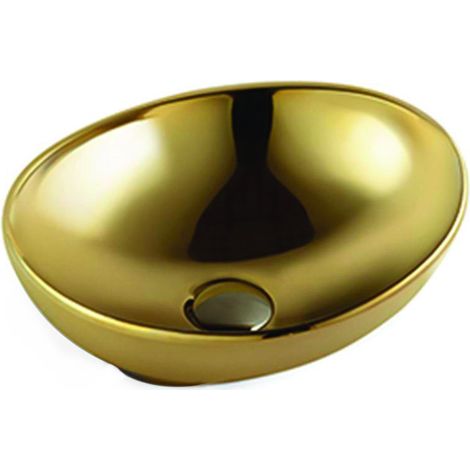 Mexen Elza lavabo sobre encimera 40 x 33 cm, dorado - 21014088 (1/2)