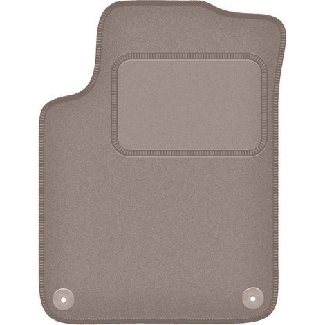 Alfombrilla de terciopelo para el conductor para: Citroën DS3 cabrio (2015-) beige