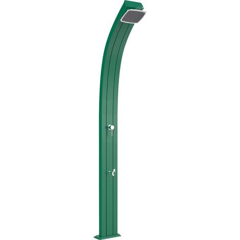 Doccia Solare da Esterno Giardino 30L Miscelatore e Lavapiedi Arkema Spring Verde (1/5)