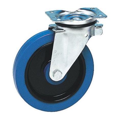 Roulette industrielle Pivotante Guitel Hervieu, Acier galvanisé, Ø 125mm, 300kg ( Prix pour 1 )