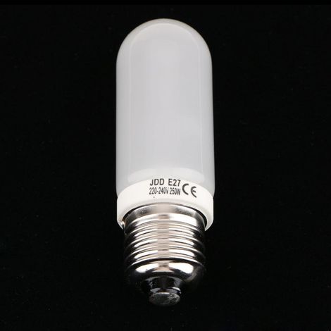 JDD Type 250 W 220-240 V E27 Ampoule Halogène Givrée Tube De Lampe De Modélisation (1/5)