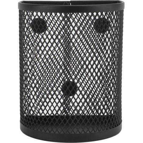 Beyamis Porte-stylo magnétique en métal, organisateur de rangement pour crayons, pour bureau, réfrigérateur ou tableau blanc, semi-cylindrique, 1 pièce (1/5)