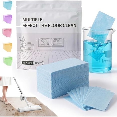 Comprimés de Nettoyage pour Sols 200 Pièces – Tablettes Effervescentes Multi-Surfaces, Dissolution Rapide, Concentré Sans Rinçage pour Carrelage, Bois Dur et Marbre (Camellia) (1/5)