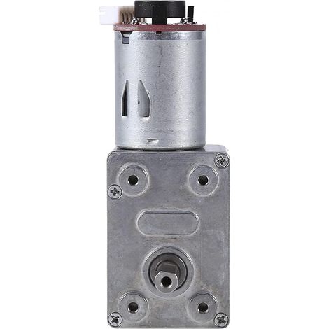 Moteur de réduction de Vitesse, Moteur de réduction de Moteur à vis sans Fin à Couple élevé DC 12V avec encodeur à Verrouillage Automatique(100RPM) (1/5)