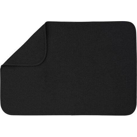Alfombrilla absorbente de microfibra grande de 24 x 17 pulgadas para secar platos en encimeras de cocina, color gris, 45 x 60 cm. (1/5)