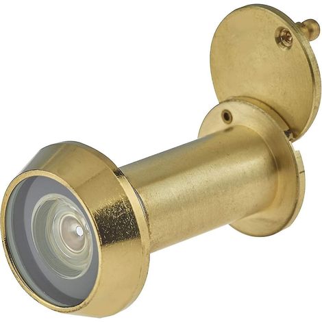 Judas de porte en laiton poli Chubb Security modèle 8V001 grand angle (1/5)