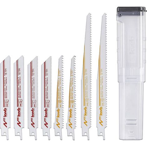 kwb 576090 Lot de lames de scie sabre, 9 pièces 9 pc(s) (1/5)