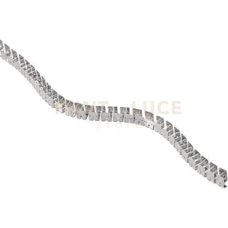 GSTP210- PROFILO FLESSIBILE PER STRISCE LED "GST210C o GST210N" IN ACCIAIO GRIGIO