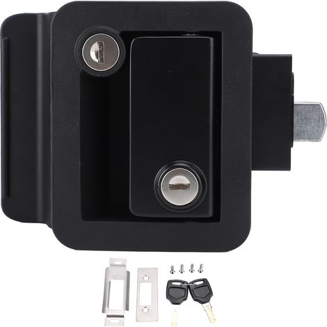 Serrure de porte de camping-car en alliage de Zinc, avec interrupteur de verrouillage arrière, sécurité améliorée pour camping-car, remorque de voyage (1/5)
