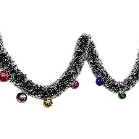 Guirlande de Noël de 200 cm avec nœuds et boules, décoration de Noël polyvalente pour sapin, mur et articles de fête (1/5)