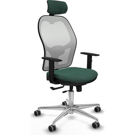 Sedia da ufficio piqueras y crespo Jorquera bianco schiuma alluminio (1/2)