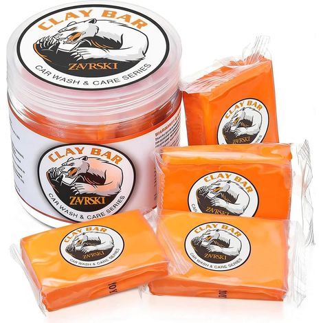 Barre d'argile pour Voiture 4 pcs 400g Detailing Auto Car Clay Bar Kit Nettoyage Voiture Decontamination Voiture (1/5)