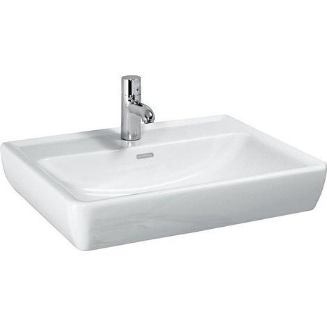 LAUFEN PRO A Lavabo avec trop-plein, version 1 trou de robinetterie 550 x 480 mm Bahama beige LAUFEN