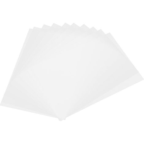 Lot de 20 feuilles thermorétractables translucides 0,3 mm pour accessoires DIY peints à la main. (1/5)
