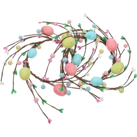 Lot de 6 anneaux pour bougies piliers, décoration de couronne printanière artificielle (1/5)