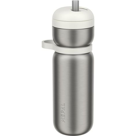Bidon de Sport Isotherme Twist Étanche Pas besoin de pencher Isolé sous vide 6h chaud 10h froid Bouteille d'eau 600 ml Ceramic white (1/5)