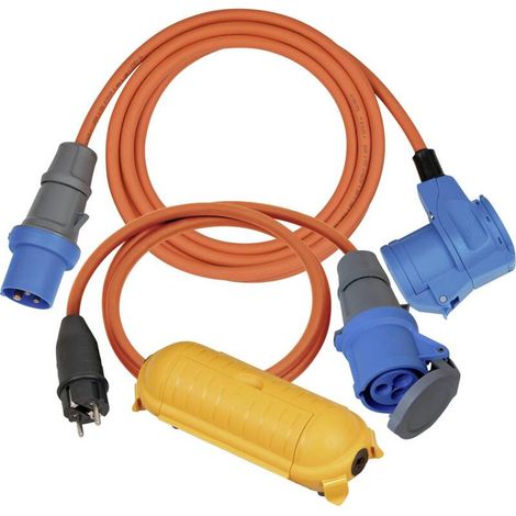 [NEUWERTIG] B-Ware Brennenstuhl CEE Zubehör Camping Adapterleitung 230V IP44 H07RN-F 3polig orange (1/2)