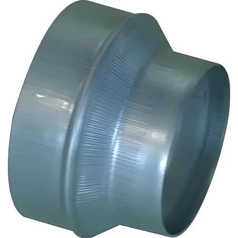 Accessorio ventilazione Aldes riduzione conica acciaio 125 mm 80 mm