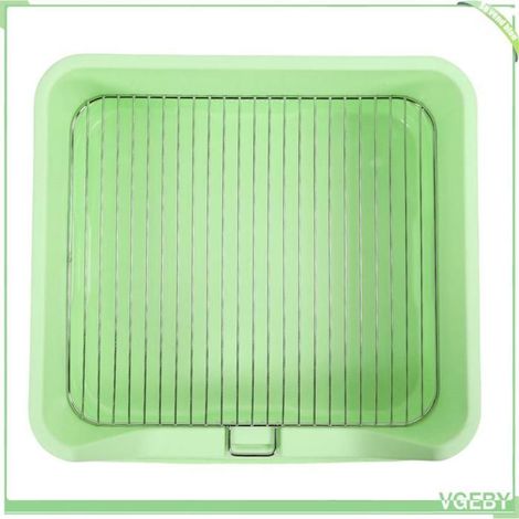 Plateau de pot pour chien - FAFEICY - 54,5×50 cm - Grande capacité - Grille inox - Montage mural (1/5)