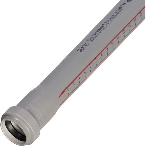 HT Rohr mit Muffe und Gummidichtung HT-Rohr DN50 1000mm HTME (1/5)