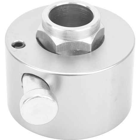 Moyeu de volant à dégagement rapide avec bouton-poussoir pour axe de 3/4 po, argenté (1/5)
