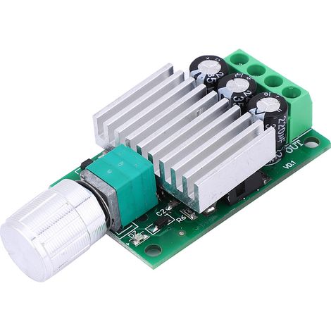 DC 12-30V PWM DC-Motor-Drehzahlregler-Platine Modul 10A Hochleistungs-Drehzahlregler Dimmerschalter PWM-Drehzahlregler (1/5)