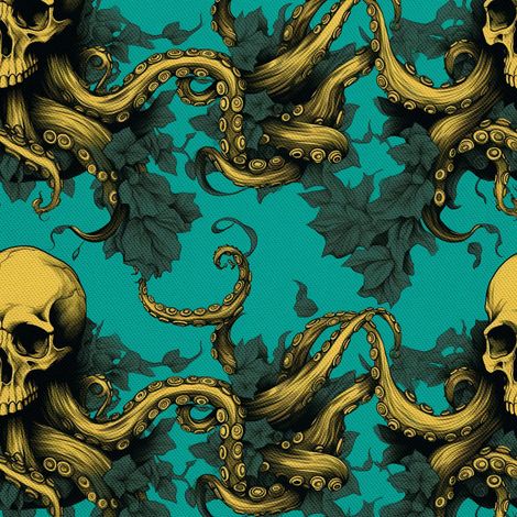 Tela decorativa para exteriores Oxford - Motivo de calavera I DX4630 (1/5)