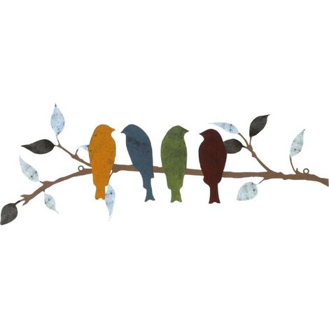 10 cm Décoration murale métal coloré rustique, art mural pour salle de bain jardin (1/5)