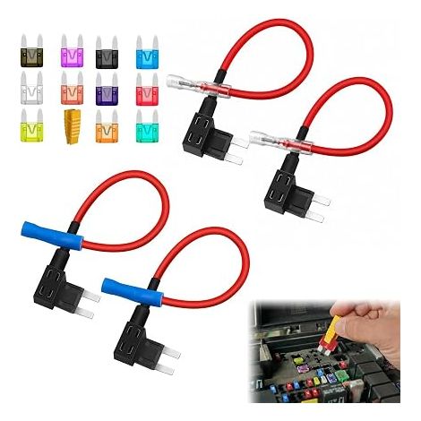 Kit Porte Fusible Voiture 12V Mini Fusibles Auto 2A à 40A et (1/5)