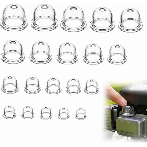 Poire Amorçage - Lot De 24 - Transparent - 19mm Et 22mm - Carburateur - Tondeuse Tronçonneuse (1/5)