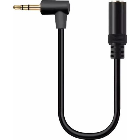 Adaptateur audio stéréo coudé 2,5 mm mâle vers 3,5 mm femelle (1/3)