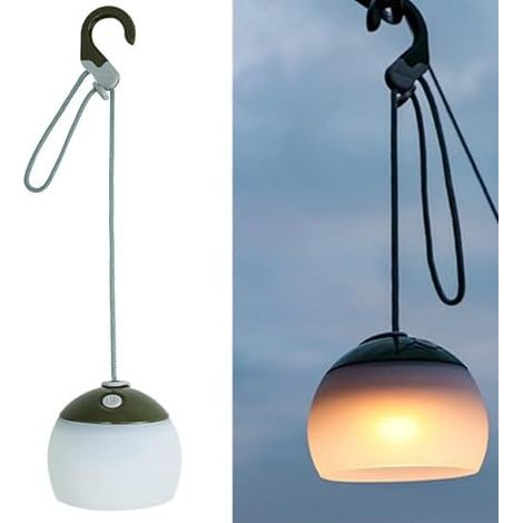 LED Campinglampe aufladbar, 2 Farben, IPX5 Wasserdichte Campinglampe Akku USB Wiederaufladbare LED Camping Laterne für Wandern, Notfall, Dekoration