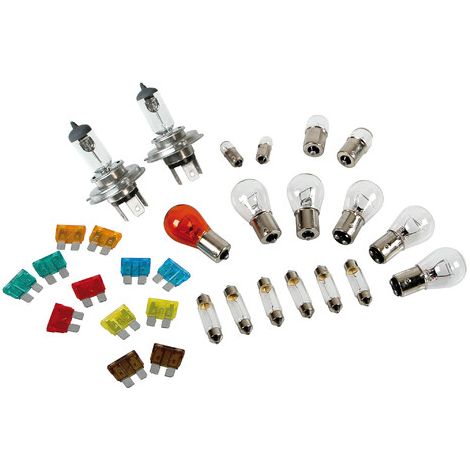 Kit lampade di ricambio 30 pz, alogena 2xH4 - 24V (1/4)