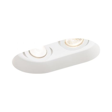 Lampada Faretto DINGO GU10 II inclinabile gesso 230V GU10 2x35W
