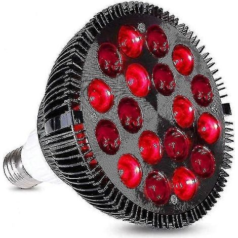 Lampe de luminothérapie rouge, appareil de traitement par lumière infrarouge 36 W à 18 LED, lumière rouge 660 nm et 850 nm (1/5)