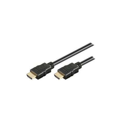 Cable Hdmi ethernet  contactos dorados 0.50 M Negro (1/5)