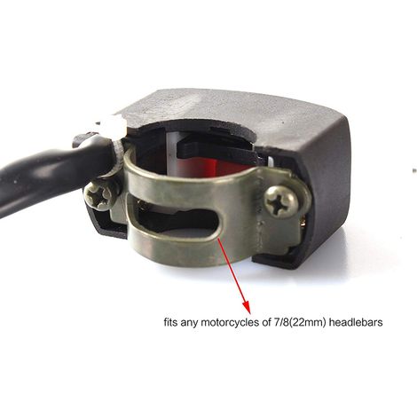 Universeller 12V DC Motorrad-Lenkerschalter für LED-Nebelscheinwerfer, Ein-/Ausschalter, Motorradscheinwerfer, wasserdichter Schalter (1/5)
