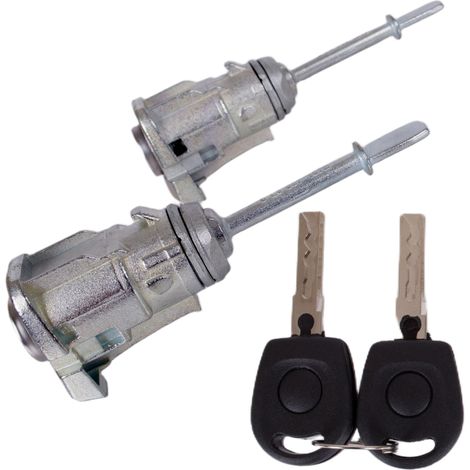 Set di 2 inserti per serratura portiera anteriore sinistra + destra per Seat Ibiza III 02-08. (1/5)