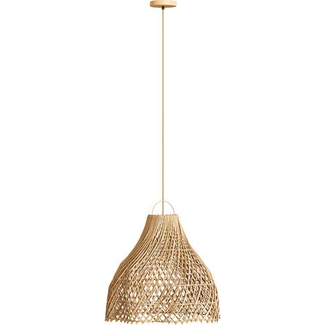 Boho-Stil Rattan Hängeleuchte - Rodric Naturfarben